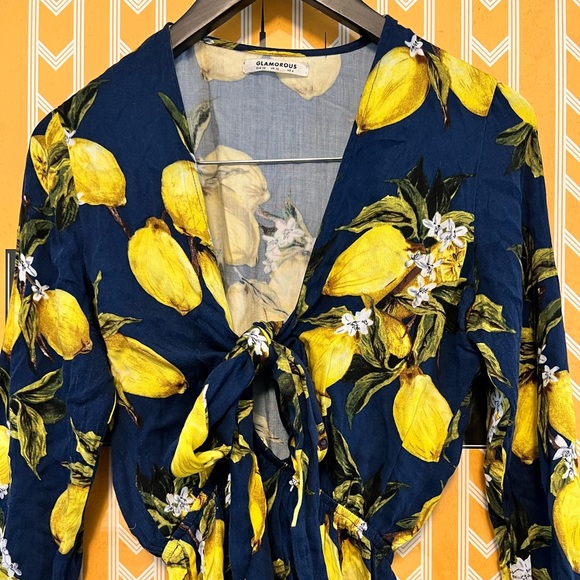 Glamorous Lemon Romper - Picture 3 of 7